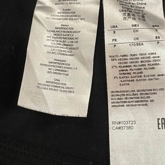 ARMANI EXCHANGE A|E Black Long Sleeve Blazer Jacket Size: Small - Picture 7 of 7